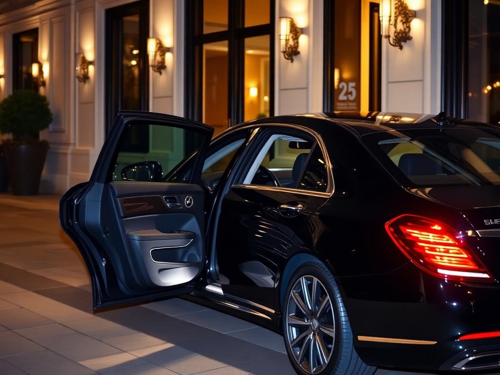 Chauffeur transfer for congress delegates at the Palais des Congrès in Paris