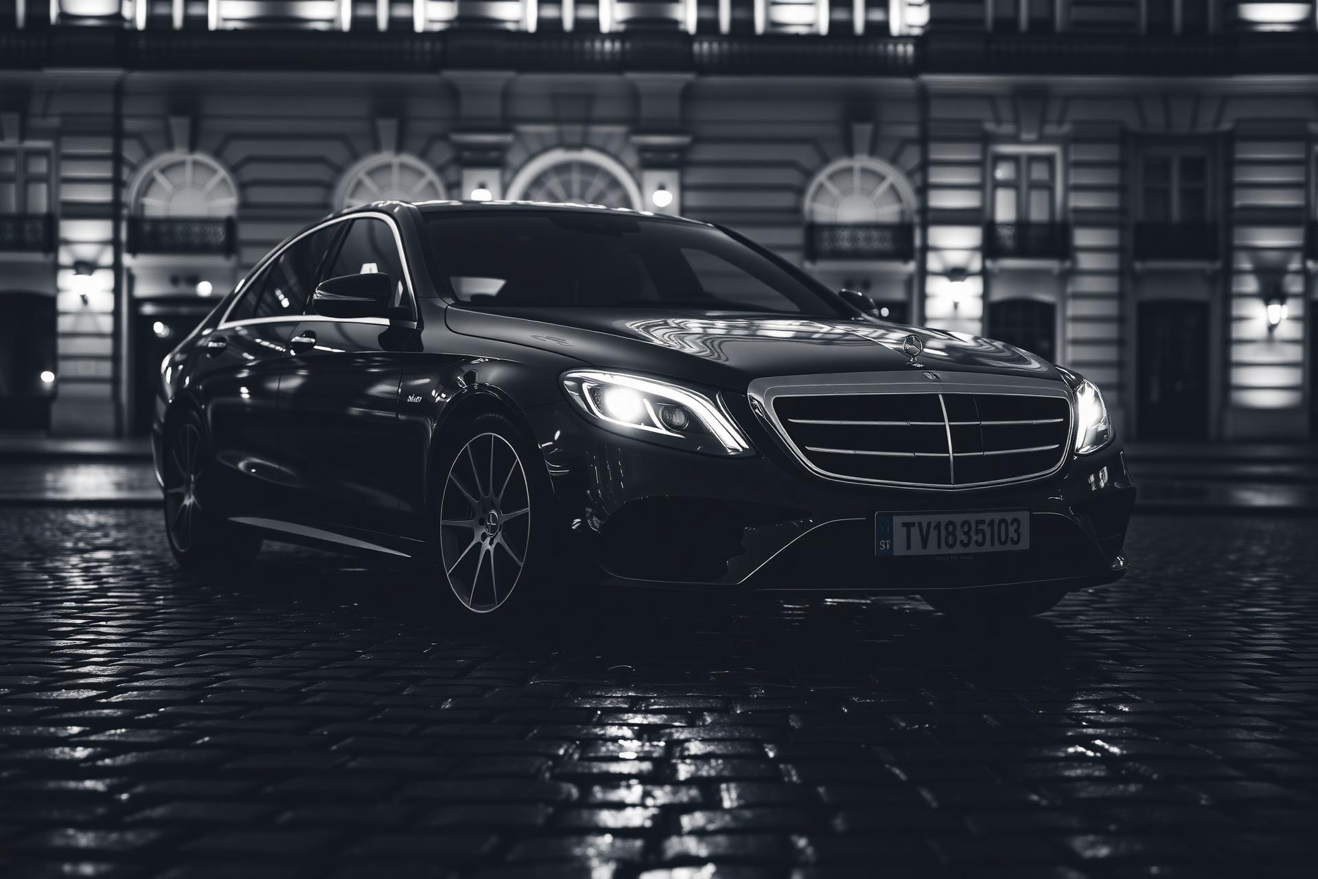 Véhicule et chauffeur Paris Drivip à l'arrivée d'un terminal de Charles de Gaulle
